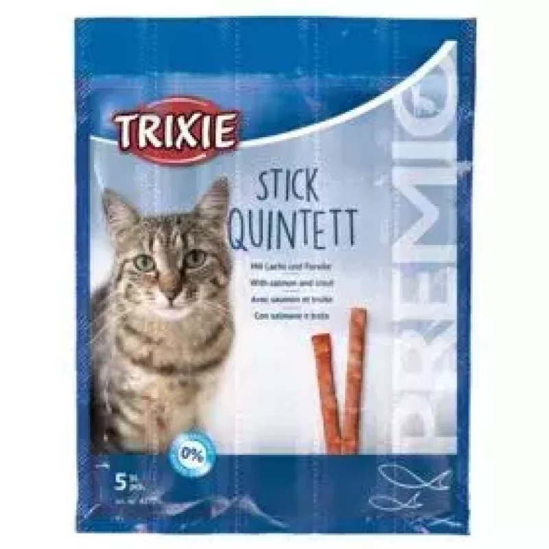 Papildomi mėsingi skanėstai katėms Trixie 42723, kalakutienos skonio, 25 g pakelis, pakuotė po 5 vnt., baltymai 33,5%, riebalai 20%