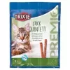 Papildomi mėsingi skanėstai katėms Trixie 42723, kalakutienos skonio, 25 g pakelis, pakuotė po 5 vnt., baltymai 33,5%, riebalai 20%
