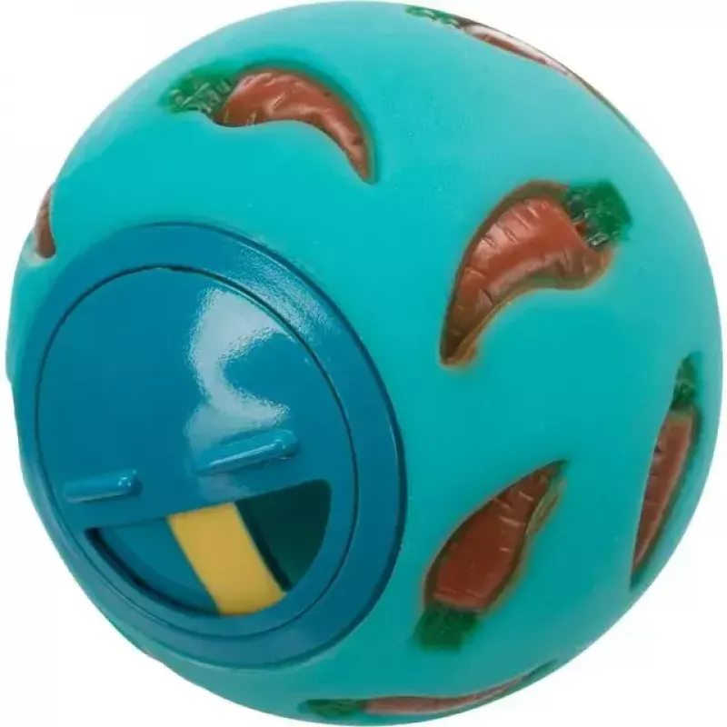Trixie TX-6275 pramoginis kamuolys su skanėstais triušiams, plastikinis, Ø 7 cm, įvairių spalvų
