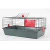 Narvelis graužikams ZOLUX Classic 80 – dviejų lygių metalinis/plastikinis aptvaras, 800×430×330 mm, 31 mm tarpai tarp strypų, pilkai raudonas