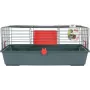 Narvelis graužikams ZOLUX Classic 80 – dviejų lygių metalinis/plastikinis aptvaras, 800×430×330 mm, 31 mm tarpai tarp strypų, pilkai raudonas