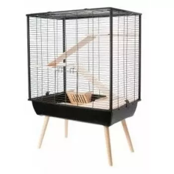 Narvas ZOLUX Neo Cozy Large Graužikams H80 juodas — metalinis/plastikinis narvas žiurkėms ir pelėms, H 80 cm, P 78 cm, G 48 cm