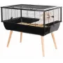Narvas graužikams ZOLUX Neo Nigha small H36 juodas, medinis, W780×D360×H480 mm, su bėgimo ratu