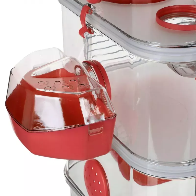 Narvelis graužikams ZOLUX Rody3 Trio – metalinis/plastikinis, 410×270×530 mm, 3 kg, su bėgimo ratu