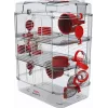 Narvelis graužikams ZOLUX Rody3 Trio – metalinis/plastikinis, 410×270×530 mm, 3 kg, su bėgimo ratu