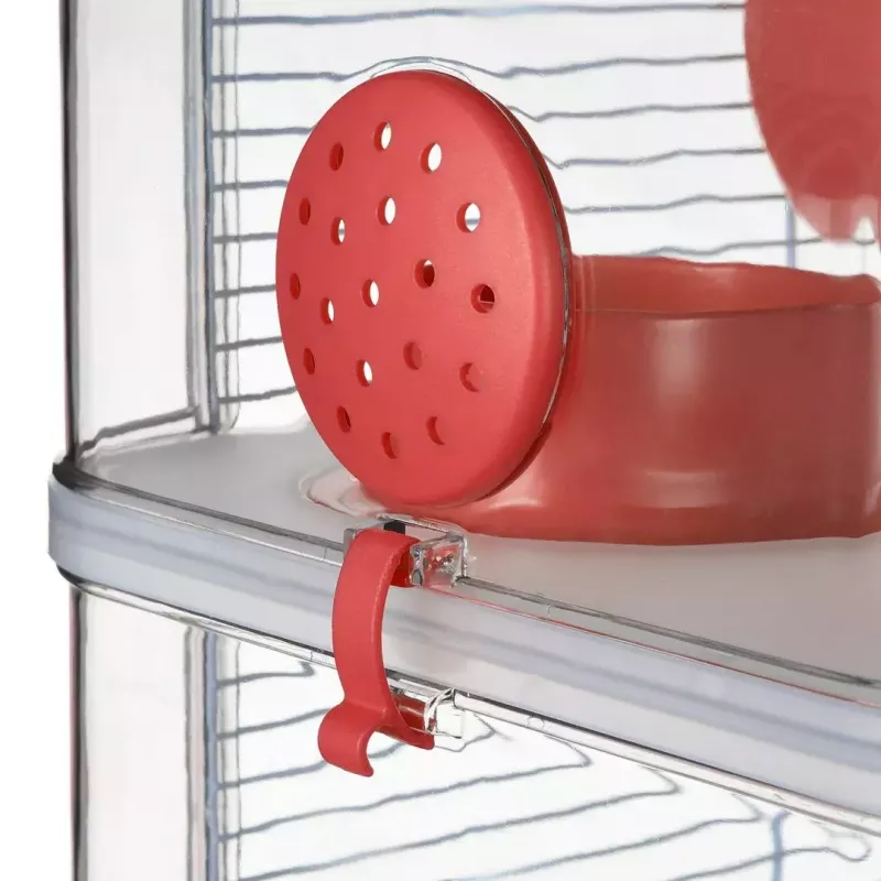 Narvelis graužikams ZOLUX Rody3 Trio – metalinis/plastikinis, 410×270×530 mm, 3 kg, su bėgimo ratu