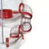 Narvelis graužikams ZOLUX Rody3 Trio – metalinis/plastikinis, 410×270×530 mm, 3 kg, su bėgimo ratu