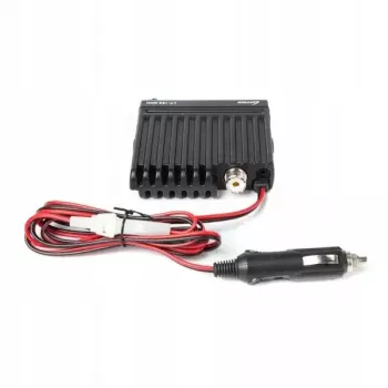 Automobilinis CB radijas Luiton LT-198, 40 AM/FM kanalų, 4 W, 12–24 V, juodas, su cigarečių degiklio kištuku