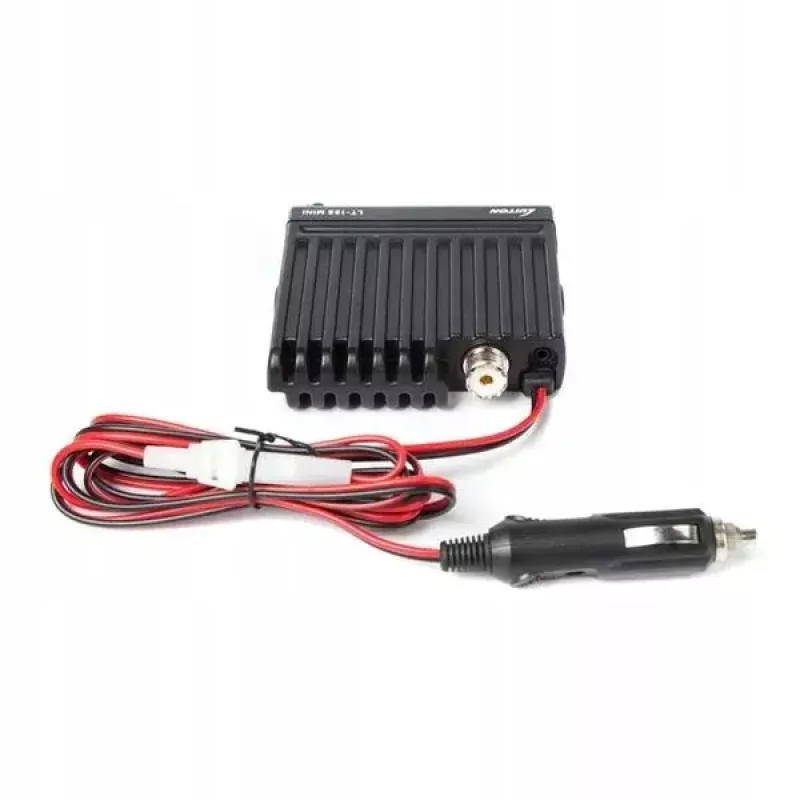 Automobilinis CB radijas Luiton LT-198, 40 AM/FM kanalų, 4 W, 12–24 V, juodas, su cigarečių degiklio kištuku