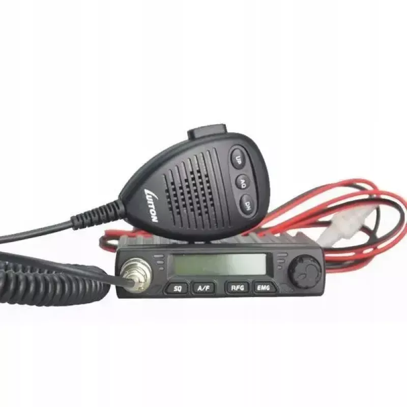 Automobilinis CB radijas Luiton LT-198, 40 AM/FM kanalų, 4 W, 12–24 V, juodas, su cigarečių degiklio kištuku