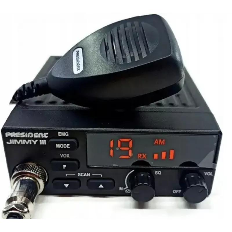 CB radijo stotis President Jimmy III AM/FM 4W 12V