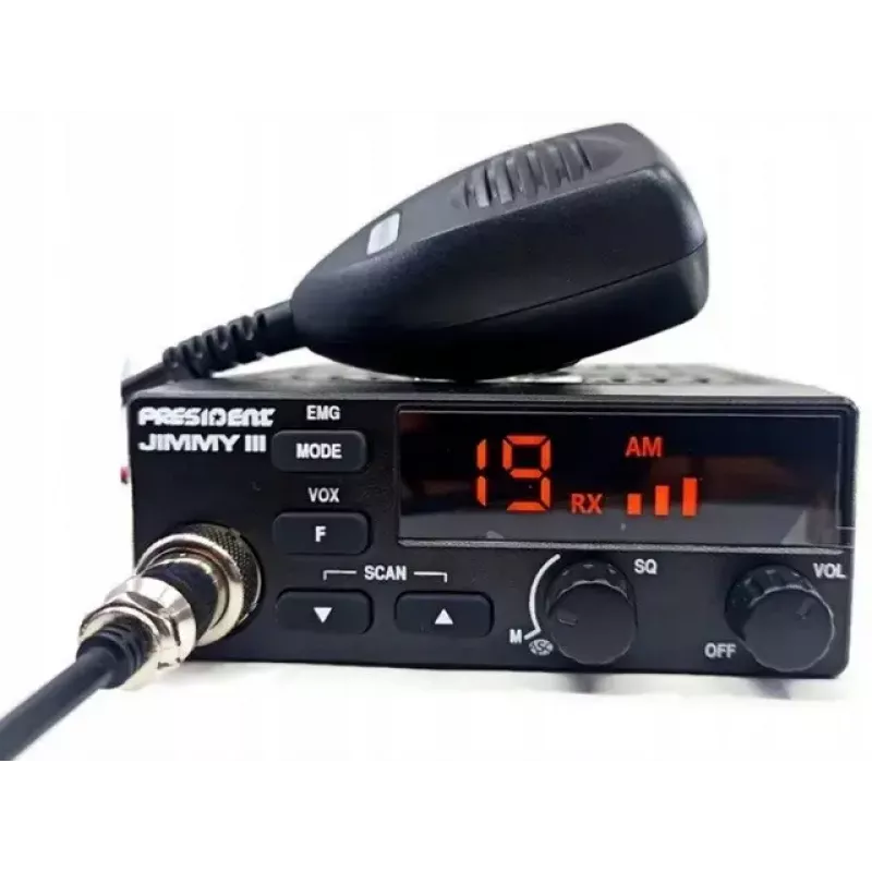 CB radijo stotis President Jimmy III AM/FM 4W 12V
