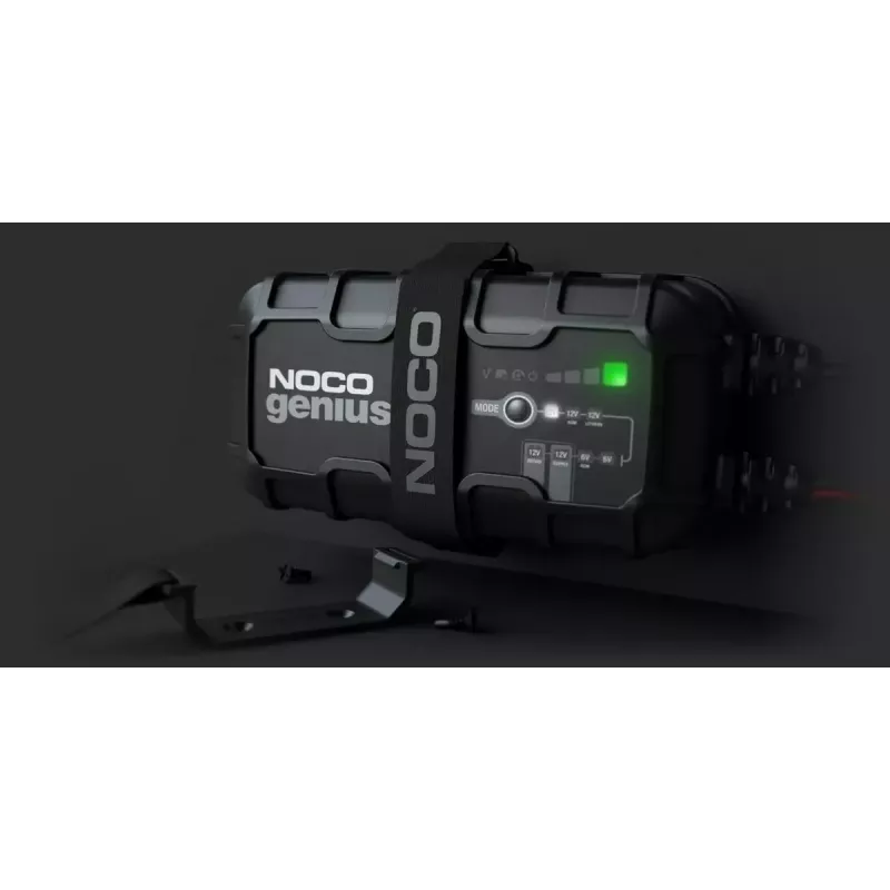 Automatinis akumuliatoriaus įkroviklis NOCO GENIUS10 EU 10 A 6V/12V su priežiūros ir desulfatavimo funkcijomis, 150 W, Li‑Ion/AGM/Gel, IPX atsparus vandeniui