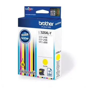 Brother LC525XL-Y geltona kasetė Original Extra (Super) High Yield