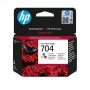 HP 704 Original Ink Advantage dažų kasetė, 3 spalvos (ciano, magenta, geltona), 1 vnt., 200 puslapių