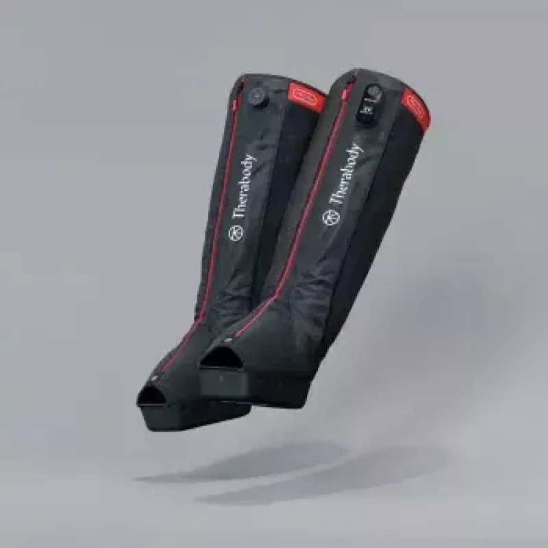 Kompresiniai batai Therabody Recovery Air Jetboots Pro Plus — viso ilgio, reguliarus, pneumatinis 20–100 mmHg, vibracija, LCD, įkraunami