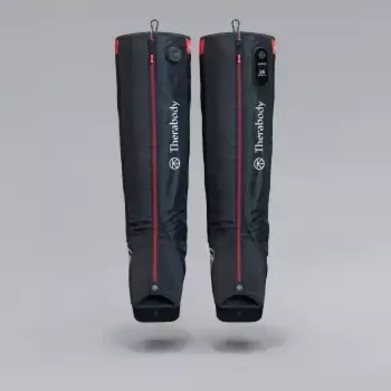 Kompresiniai batai Therabody Recovery Air Jetboots Pro Plus — viso ilgio, reguliarus, pneumatinis 20–100 mmHg, vibracija, LCD, įkraunami