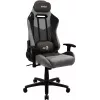 Gaming kėdė AEROCOOL DUKE AeroSuede Black Grey – 2D porankiai, drugelio mechanizmas, maks. vartotojas 150 kg