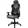 Gaming kėdė AEROCOOL DUKE AeroSuede Black Grey – 2D porankiai, drugelio mechanizmas, maks. vartotojas 150 kg