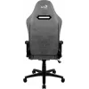 Gaming kėdė AEROCOOL DUKE AeroSuede Black Grey – 2D porankiai, drugelio mechanizmas, maks. vartotojas 150 kg