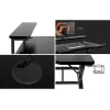Gaming stalas Huzaro Hero 5.0 juodas – tiesus aliumininis rėmas, anglies pluošto stalviršis 1200×600 mm