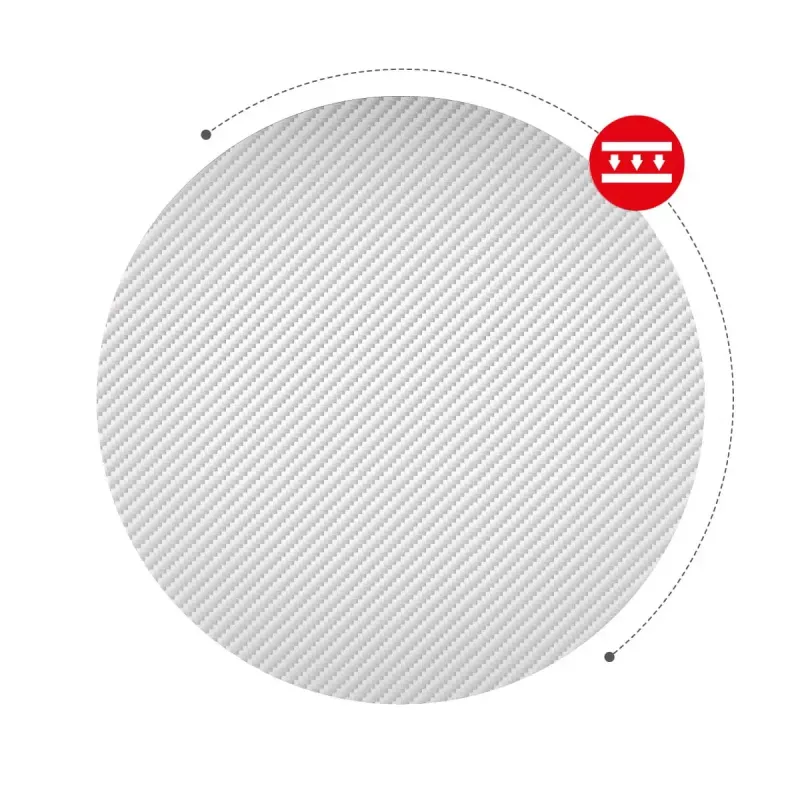 Kampinis žaidimų stalas Huzaro Hero 6.3 Baltas L-formos anglies pluošto viršus 1540×1170×740 mm