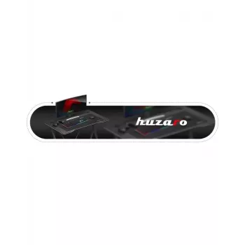 Žaidimų stalas Huzaro Hero 1.4 Black tiesus stačiakampis MDF viršus 1000x500x750 mm
