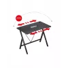 Žaidimų stalas Huzaro Hero 1.4 Black tiesus stačiakampis MDF viršus 1000x500x750 mm