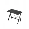 Žaidimų stalas Huzaro Hero 1.4 Black tiesus stačiakampis MDF viršus 1000x500x750 mm