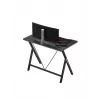 Žaidimų stalas Huzaro Hero 1.4 Black tiesus stačiakampis MDF viršus 1000x500x750 mm