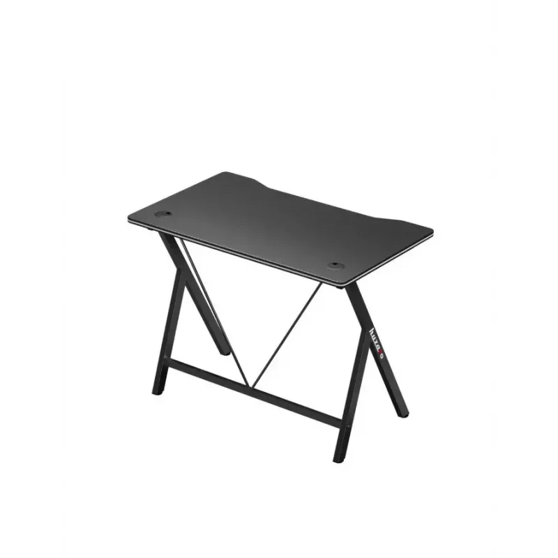 Žaidimų stalas Huzaro Hero 1.4 Black tiesus stačiakampis MDF viršus 1000x500x750 mm