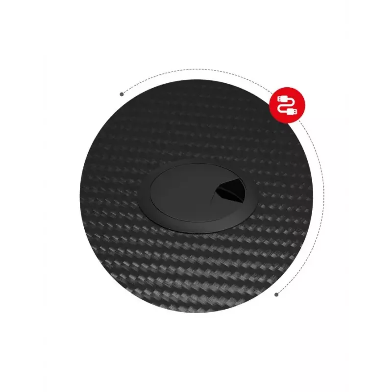Žaidimų stalas Huzaro Hero 1.4 Black tiesus stačiakampis MDF viršus 1000x500x750 mm