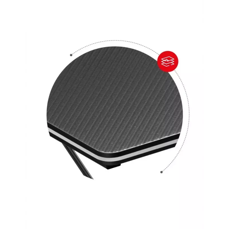 Žaidimų stalas Huzaro Hero 1.4 Black tiesus stačiakampis MDF viršus 1000x500x750 mm