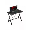 Žaidimų stalas Huzaro Hero 1.4 Black tiesus stačiakampis MDF viršus 1000x500x750 mm