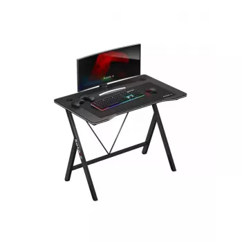 Žaidimų stalas Huzaro Hero 1.4 Black tiesus stačiakampis MDF viršus 1000x500x750 mm