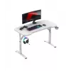 Žaidimų kėdė huzaro Hero 2.6 White – ergonomiška aukštu atlošu reguliuojamo aukščio sukamoji sėdynė su puodelių laikikliu ir ausinių kabliuku