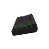 Mechaninė žaidimų klaviatūra SAVIO BLACKOUT X2 BLUE, 61 klavišas 60% USB-C atjungiamas laidas, RGB LED, Outemu Blue jungikliai, N-key rollover