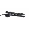 Trust GXT 833 Thado žaidimų klaviatūra, USB, tenkeyless, juoda, sidabrinė