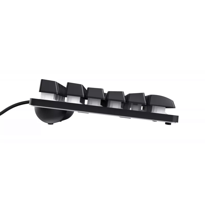 Trust GXT 833 Thado žaidimų klaviatūra, USB, tenkeyless, juoda, sidabrinė