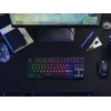 Trust GXT 833 Thado žaidimų klaviatūra, USB, tenkeyless, juoda, sidabrinė