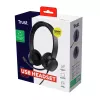 Trust Ayda laidinė ausinė skambučiams ir muzikai, USB-A, juoda