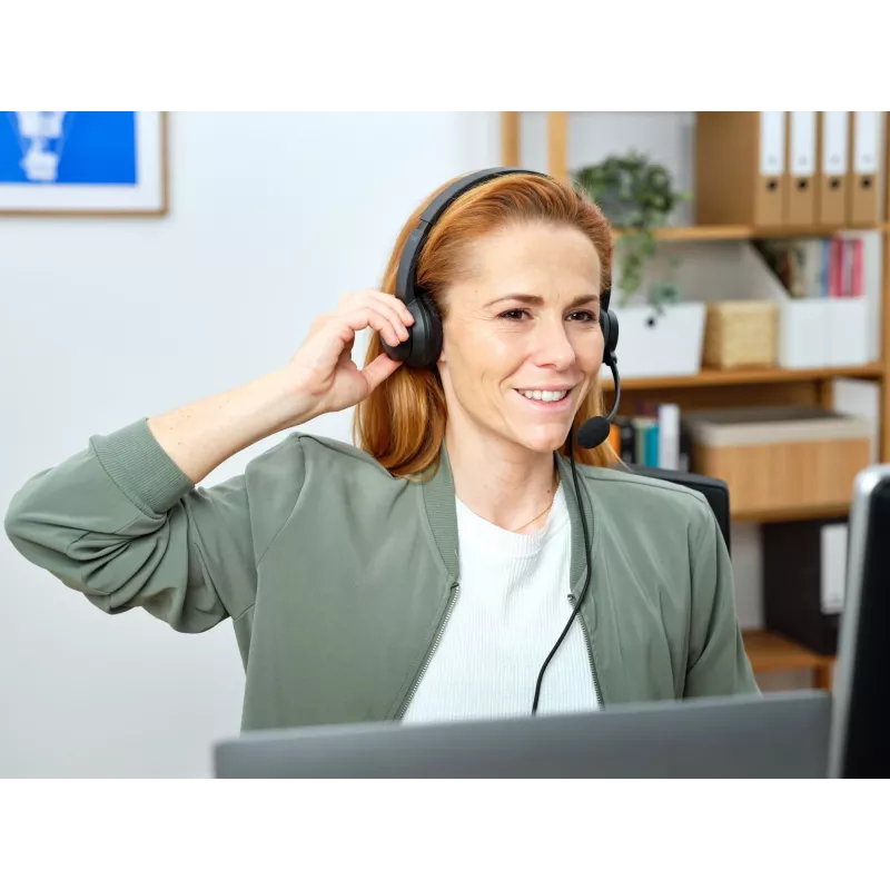 Trust Ayda laidinė ausinė skambučiams ir muzikai, USB-A, juoda