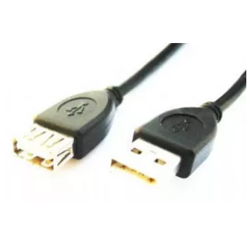 Gembird USB 2.0 Type-A (vyriškas) į Type-A (moteriškas) ilginamasis kabelis, 2 m, juodas