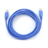 Gembird USB 3.0 laidas A kištukas į B kištuką 3 m - mėlynas