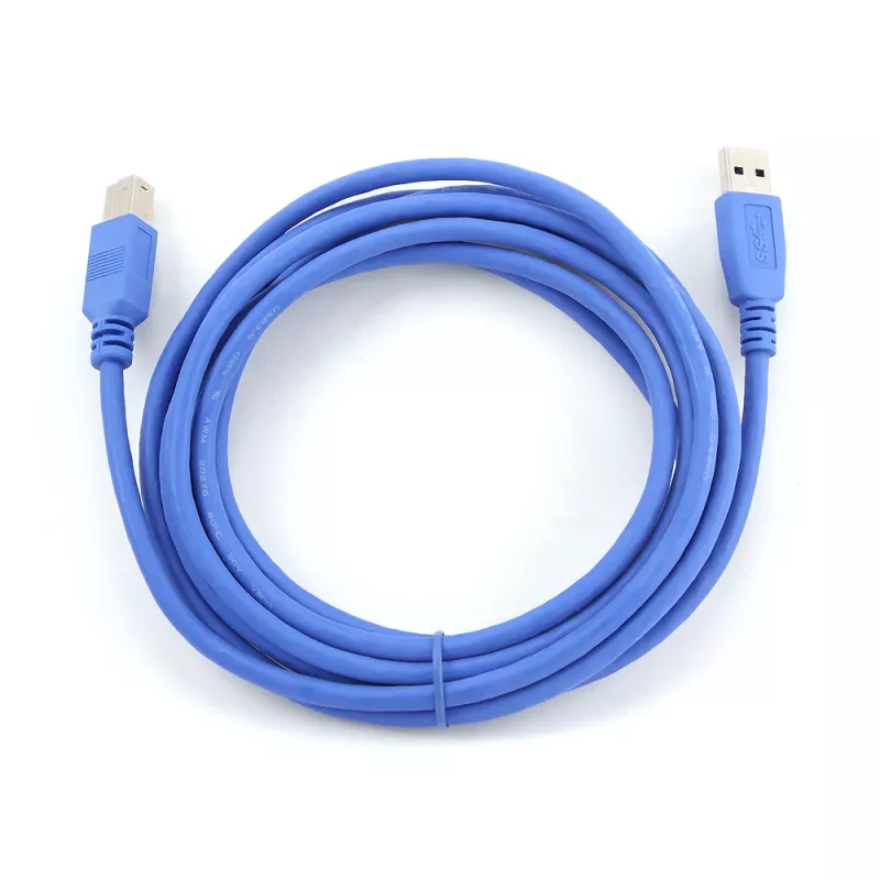 Gembird USB 3.0 laidas A kištukas į B kištuką 3 m - mėlynas