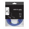 Gembird USB 3.0 laidas A kištukas į B kištuką 3 m - mėlynas