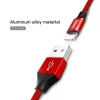 USB-A į Lightning laidas Baseus Yiven 1,8 m, 2 A išėjimas, raudonas, termoplastinio elastomero apvalkalas