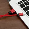 USB-A į Lightning laidas Baseus Yiven 1,8 m, 2 A išėjimas, raudonas, termoplastinio elastomero apvalkalas