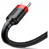 BASEUS Cafule greito įkrovimo laidas – USB-A į USB-C, 2A, 2m, juodas (nailoninis pynimas)