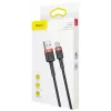 BASEUS Cafule greito įkrovimo laidas – USB-A į USB-C, 2A, 2m, juodas (nailoninis pynimas)